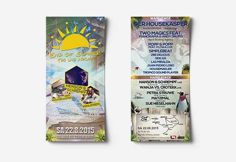 Event-Marketing | Flyer DIN Lang - End of Summer 2015