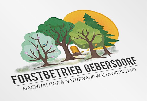 Grafikdesign Werbeagentur Logo Forstbetrieb Gebersdorf