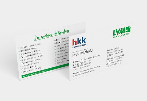 Grafikdesign - Visitenkarte der LVM Jüterbog