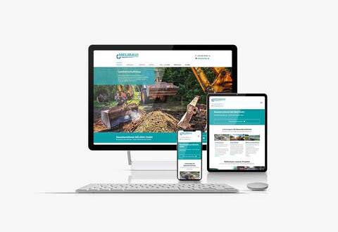 Corporate Webdesign - Unternehmenswebseite für die MELIBAU GmbH