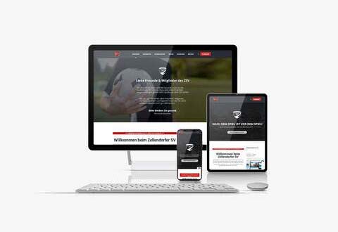 Responsive Webdesign - Vereinswebseite für den Zellendorfer sv